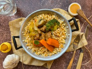 Sauté de boeuf à l'indienne