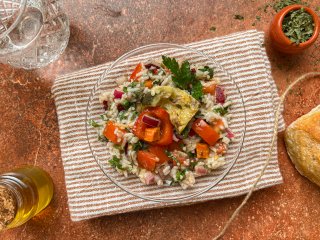 Salade composée légumes et riz basmati