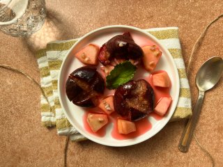 Salade de figues aux noix