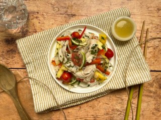 Salade de riz au boeuf