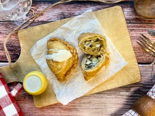 Chausson croustillant au boeuf et aux champignons