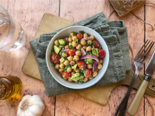 Salade d'avocat aux pois chiches