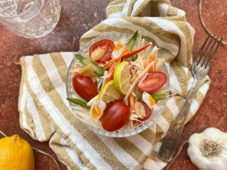 Salade de papaye verte à l'oeuf