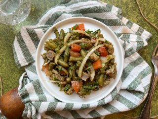 Salade de haricots verts aux graines de nigelle