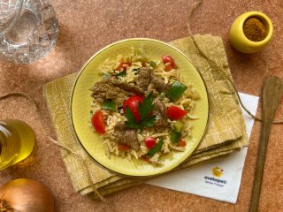 Salade de riz au boeuf