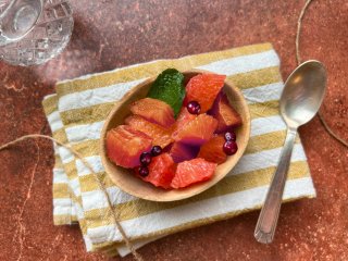 Salade de pamplemousse aux cranberries