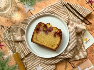 SPECIAL NOEL - Cake aux pommes et aux cranberries