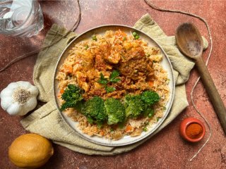 Curry de dinde aux champignons noirs