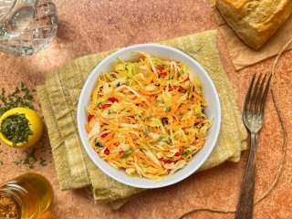 Salade de chou à l'orange et à l'armoricaine