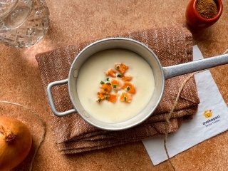 Velouté muscadé panais patate douce