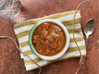 Compote de poires aux noix