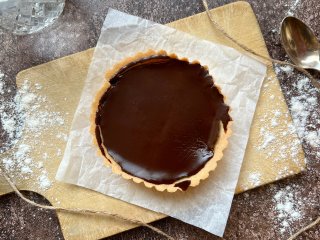 Tarte au chocolat mendiant