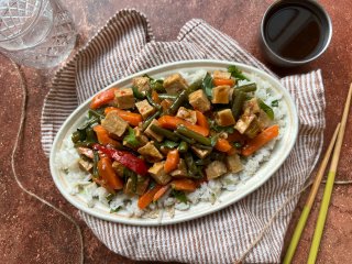 Riz sauté aux légumes